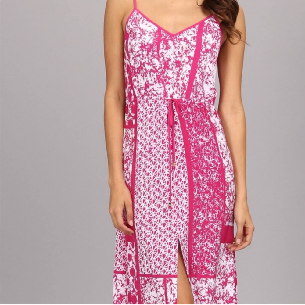 Michael Kors Fuchsia Maxi Dress Print